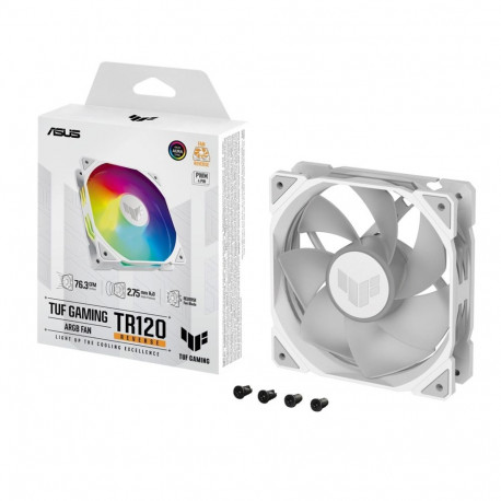 Case Fan - ASUS TUF GAMING TR120 ARGB 12cm 2000RPM 76.3CFM 29dB White