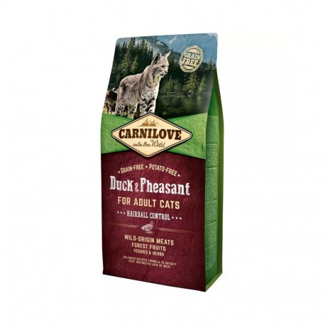Dry Cat Food - CARNILOVE Duck & Pheasant Hairball Control 6kg