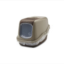 Cat Litter Box - SAVIC Nestor Covered - 56x39x38.5 cm - 1 kg - Grey-Brown