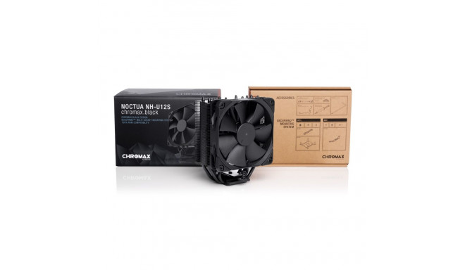 CPU Cooler - Noctua NH-U12S 12 cm Fan 93.4 m³/h 22.4 dB chromax.black
