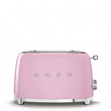 Toaster - SMEG TSF01PKEU 2x2 Retro 6 Browning Levels Pink