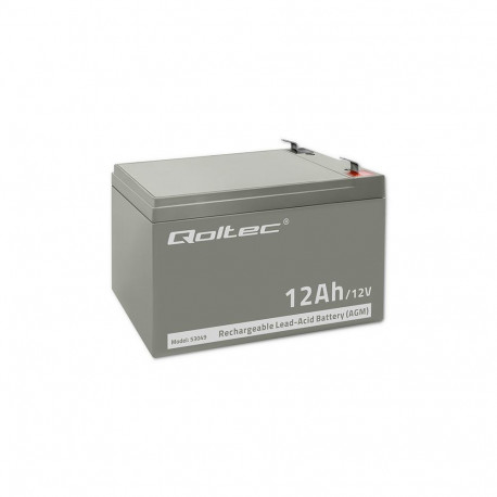Battery - Qoltec 53049 Agm 12v 12ah