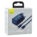 Charger - Baseus Super Si Power 20W with USB-C to Lightning Cable 1m Blue