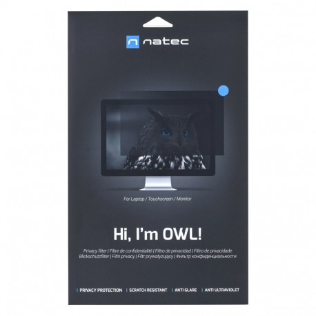 Display Filter - Natec Owl Frameless 39.6 Cm, Black