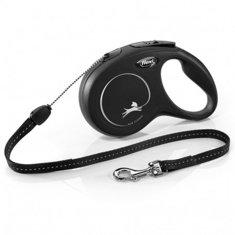 Leash - Flexi Classic 8m, Black