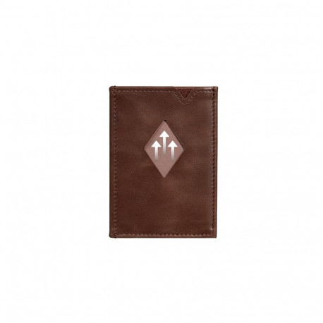 EXENTRI Miniwallet Wallet Brown Nylon, Leather, Stainless steel