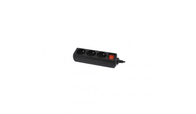 Gembird EG-PSU3F-01 surge protector Black 3 AC outlet(s) 230 V 0.6 m