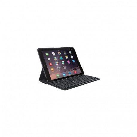 Logitech Slim Folio QWERTY Spanish Bluetooth Carbon, Black