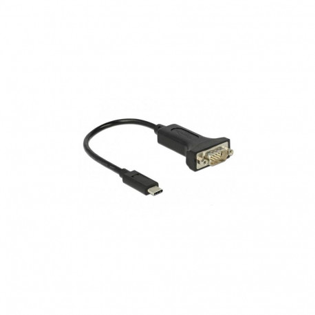 DeLOCK 63908 serial cable Black 0.15 m DB-9
