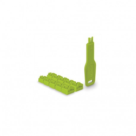 Lindy RJ45 Port Locks Green, 10x + 1 Key