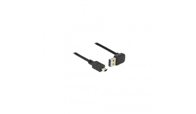 DeLOCK 1m, USB 2.0-A - USB 2.0 mini USB cable USB A Mini-USB B Black