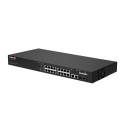 Edimax GS-5216PLC network switch Managed Gigabit Ethernet (10/100/1000) Power over Ethernet (PoE) Bl