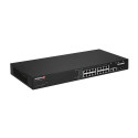Edimax GS-5216PLC network switch Managed Gigabit Ethernet (10/100/1000) Power over Ethernet (PoE) Bl