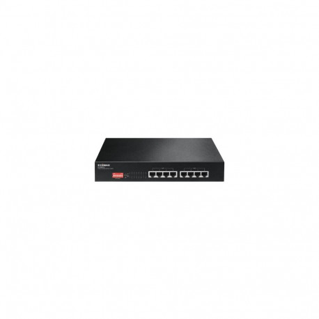 Edimax ES-1008P V2 network switch Fast Ethernet (10/100) Power over Ethernet (PoE) Black