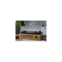 Technaxx TX-186 Belt-drive audio turntable Black, Wood