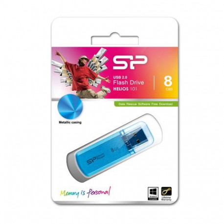 Silicon Power 8GB Helios 101 USB flash drive USB Type-A 2.0 Blue