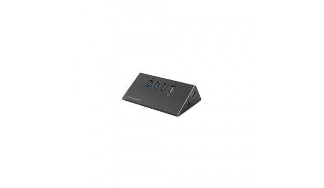 LC-Power LC-HUB-ALU-2B-4 interface hub USB 3.2 Gen 1 (3.1 Gen 1) Type-A 5000 Mbit/s Black