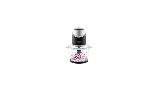 Adler AD 4082 electric food chopper 1.2 L 300 W Black, Silver