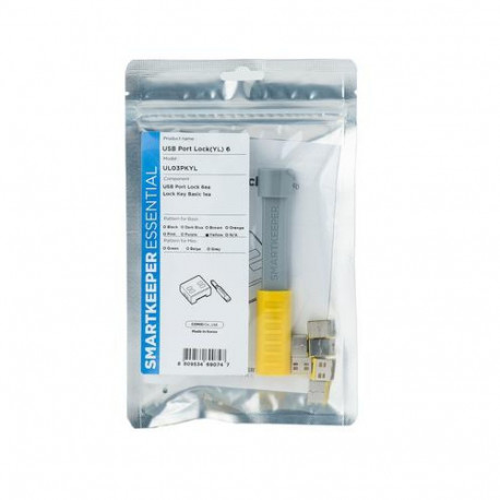 Smartkeeper UL03PKYL port blocker Port blocker + key USB Type-A Yellow 1 pc(s)