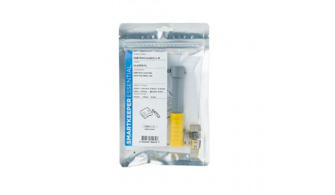 Smartkeeper UL03PKYL port blocker Port blocker + key USB Type-A Yellow 1 pc(s)