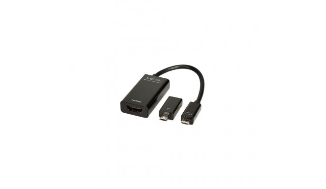 LogiLink UA0142A USB graphics adapter Black