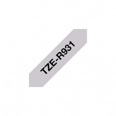 Brother TZE-R931 label-making tape Black on silver