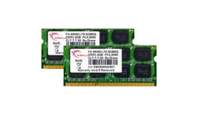 G.Skill FA-8500CL7D-8GBSQ memory module 8 GB 2 x 4 GB DDR3 1066 MHz