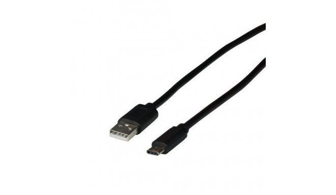 EFB Elektronik EBUSBC-USB20AK.0,5 USB cable USB 2.0 0.5 m USB C USB A Black