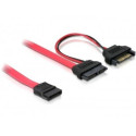 DeLOCK , 0.5m SATA cable Red