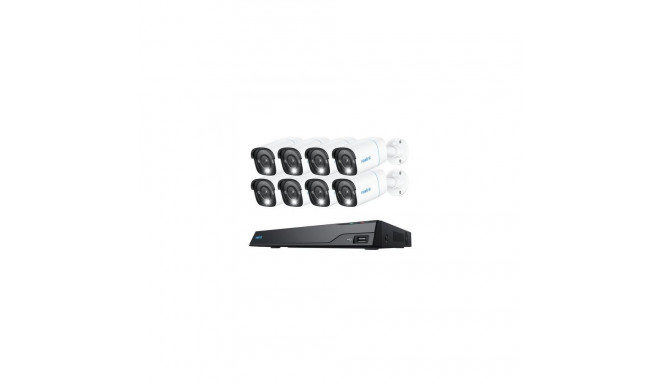 Reolink NVS16-8MB8 - 4K Security System, 16-Channel NVR, 24/7 Recording, Person/Vehicle/Animal Detec