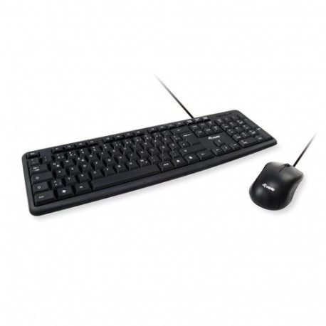 Equip 245203 keyboard Mouse included Office USB QWERTY Italian Black