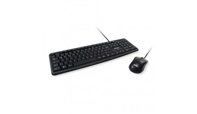 Equip 245203 keyboard Mouse included Office USB QWERTY Italian Black