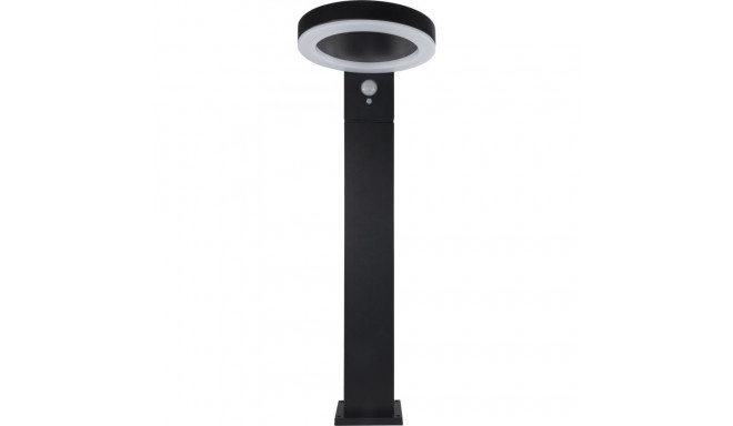 REV LED Solar Light Round black