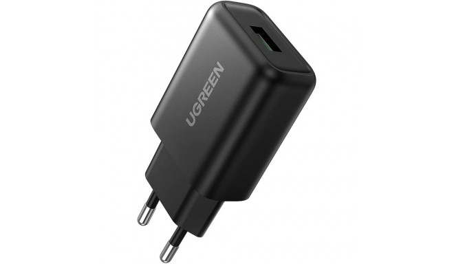 UGREEN USB-A QC 3.0 18W seinalaadija-EU must