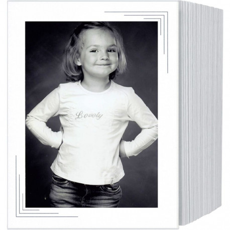 1x125 Daiber Endless Leporellos 13x18 Chromolux white      20113