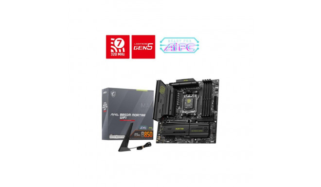 Mainboard|MSI|AMD B850|SAM5|Micro-ATX|Memory DDR5|Memory slots 4|1xPCI-Express 4.0 4x	|1xPCI-Express