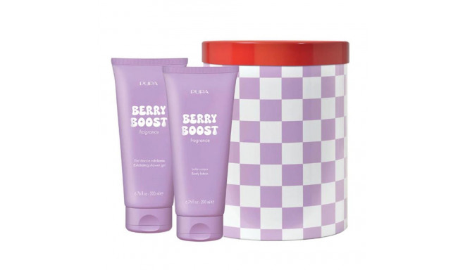 PUPA BERRY BOOST LOCION CORPORAL PERFUMADA 200ML + GEL DE BAÑO EXFOLIANTE 200ML + CAJA 1U