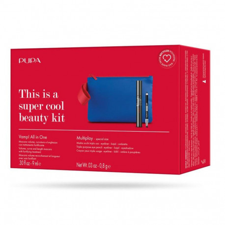 PUPA VAMP! SET MASCARA DE PESTAÑAS TRAVEL SET 1UN + LAPIZ DE OJOS 1U + NECESER 1U