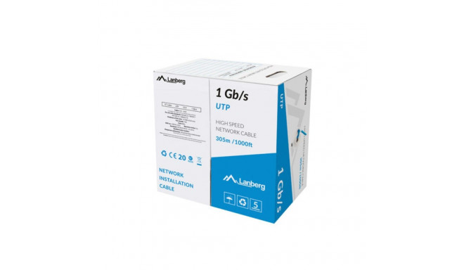 Ethernet LAN Cable Lanberg LCU6-10CC-0305-B 305 m