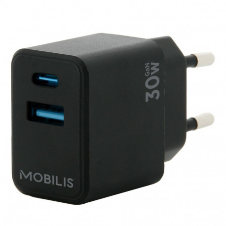 Portable charger Mobilis 001362 Black 30 W
