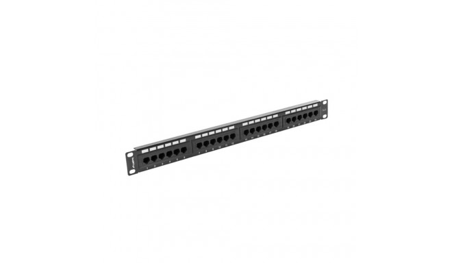 24-port UTP Category 6 Patch Panel Lanberg PPU6-1024-B