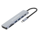 USB Hub Conceptronic 110519207101 Grey Multicolour 100 W USB Hub Conceptronic 110519207101 Grey Multicolour 100 W