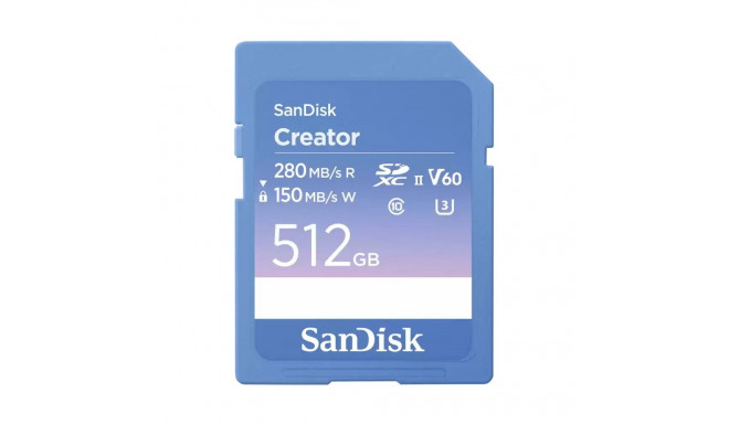 "CARD SanDisk Creator SD UHS-II 512GB"