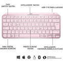 "Logitech MX Keys Mini Minimalist Wireless Illuminated Keyboard - ROSE - CENTRAL (DE)"