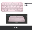 "Logitech MX Keys Mini Minimalist Wireless Illuminated Keyboard - ROSE - CENTRAL (DE)"