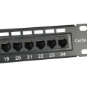 "Equip Patchpanel 24x RJ45 Cat5e 19"" UTP 1HE schwarz"