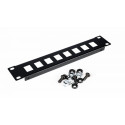"Equip Patchpanel 10"" mit Keystone Montage 1U. schwarz"