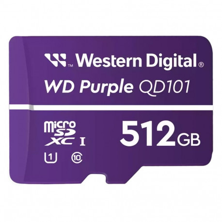 "CARD WD Purple 512GB Surveillance microSD XC Class - 10 UHS 1"