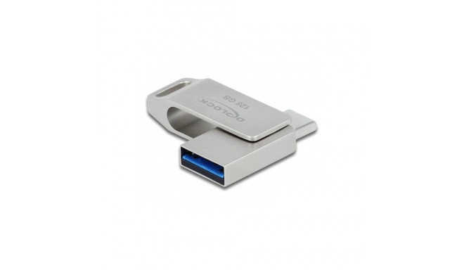 "STICK DELOCK USB 3.2 Gen 1 USB-C + Typ-A Speicherstick 128GB - Metallgehuse"
