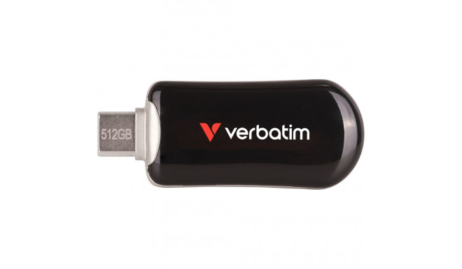 "STICK Verbatim Plectra Black 512GB USB-C Flash Drive 30227"